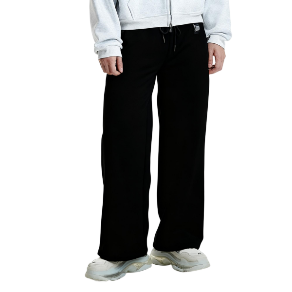 Black Wide - Leg Sweatpants